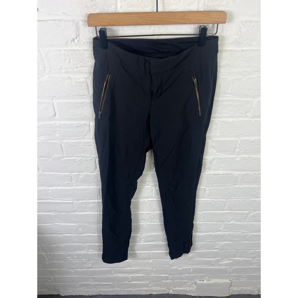 Athleta Women's Wander Stash Skinny Leg Ankle Pants Low Rise Black Size 0